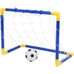 Soccer ball and a goal net